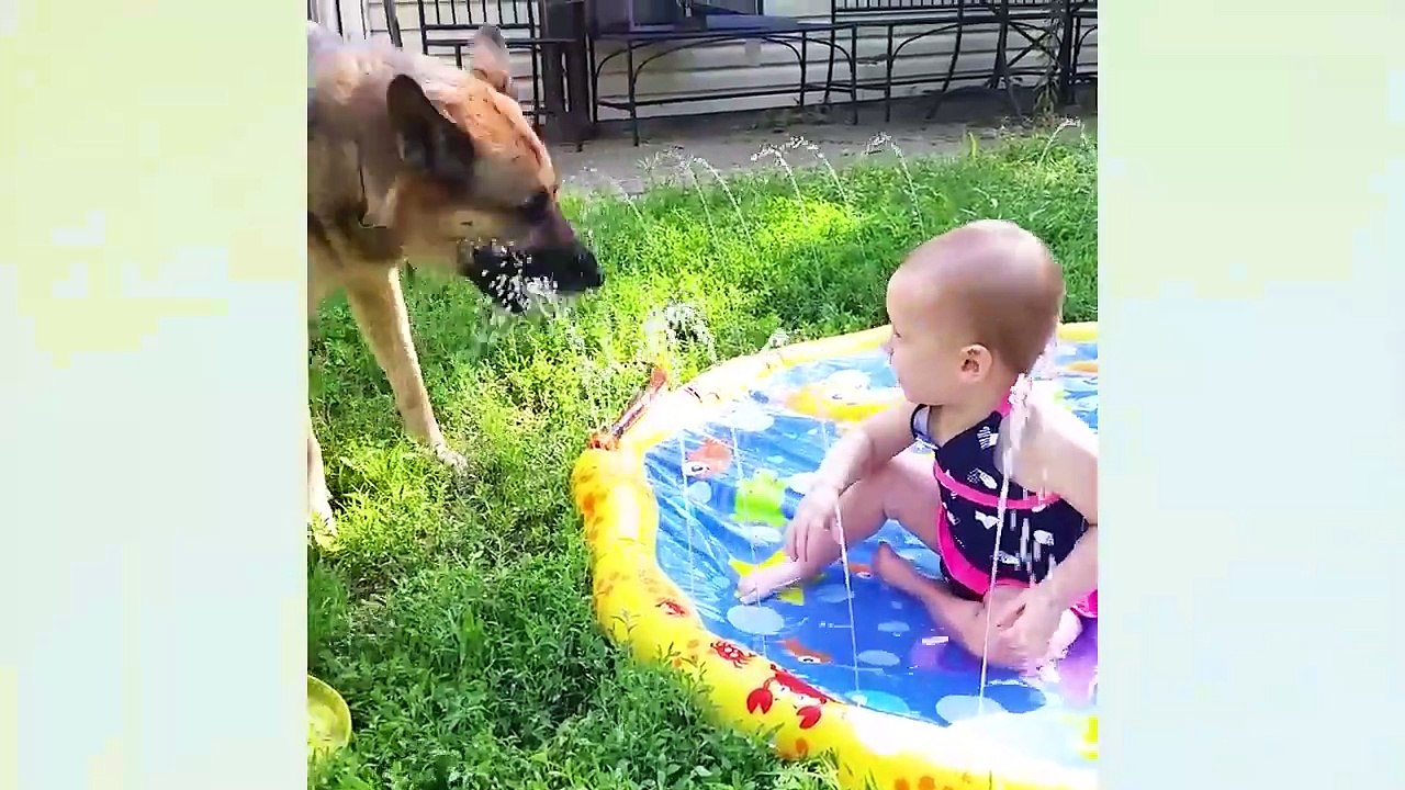 Funny Babies Playing With Water __ Baby Outdoor Videos