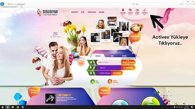 SesliSiyah.COM Sesli ve Görüntülü Chat Sitesine Giris ( Activex Yüklemek )