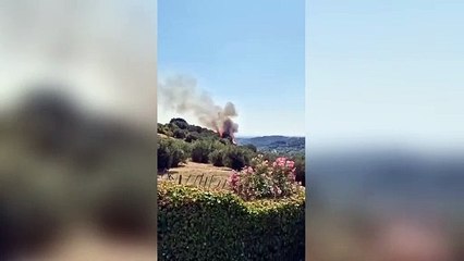 Castelnuovo di Porto, il video dell'incendio: elicotteri e case evacuate