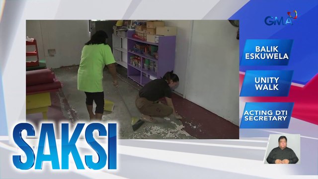 Mahigit 600 paaralan na nabitin ang pasukan dahil sa epekto ng Bagyong Carina at habagat, inaaasahang makakapagbukas na ng klase sa Lunes | Saksi