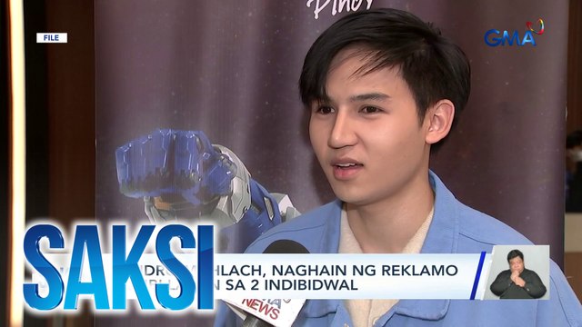 Sandro Muhlach, naghain ng reklamo sa NBI laban sa 2 indibidwal | Saksi