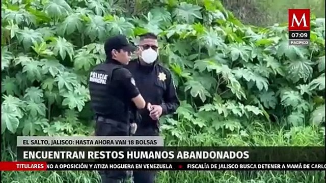 Encuentran más restos humanos en predio de El Salto; van 18 bolsas negras