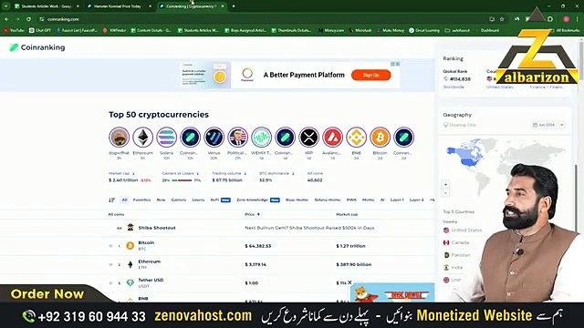 Hamster Kombat New Price on CoinRanking _ How to Wthdraw Hamster Kombat Coins _ Earning _ Albarizon(360P)