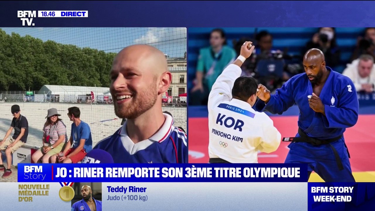 "L'ambiance était incroyable": L'enthousiasme des supporters du Club France après le titre olympique de Teddy Riner