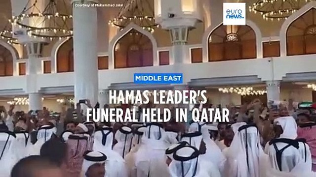 Mourners gather in Doha for funeral of assassinated Hamas leader