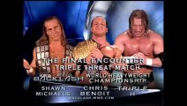 WWE Backlash 2004 - Triple H vs Shawn Michaels vs Chris Benoit (Triple Threat Match, World Heavyweight Championship)