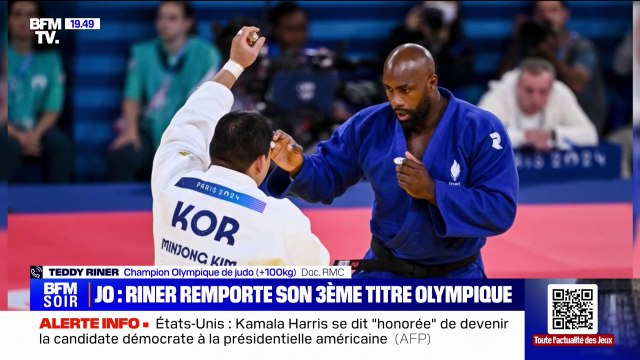 Une fierté pour ma famille, pour mon sport : Teddy Riner réagit à son titre olympique dans la catégorie +100kg