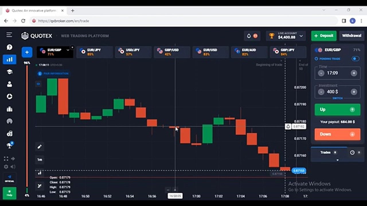 Gap Up & Gap Down 100_ Winning Strategy With Sureshot  quotex trading  binary trading