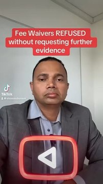 Fee Waivers REFUSED without requesting further evidence