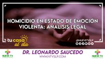 Homicidio en Estado de Emoción Violenta: Análisis Legal