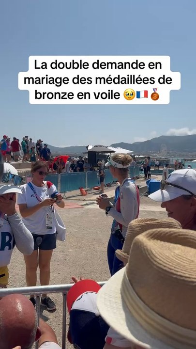 La double demande en mariage des médaillées de bronze en voile