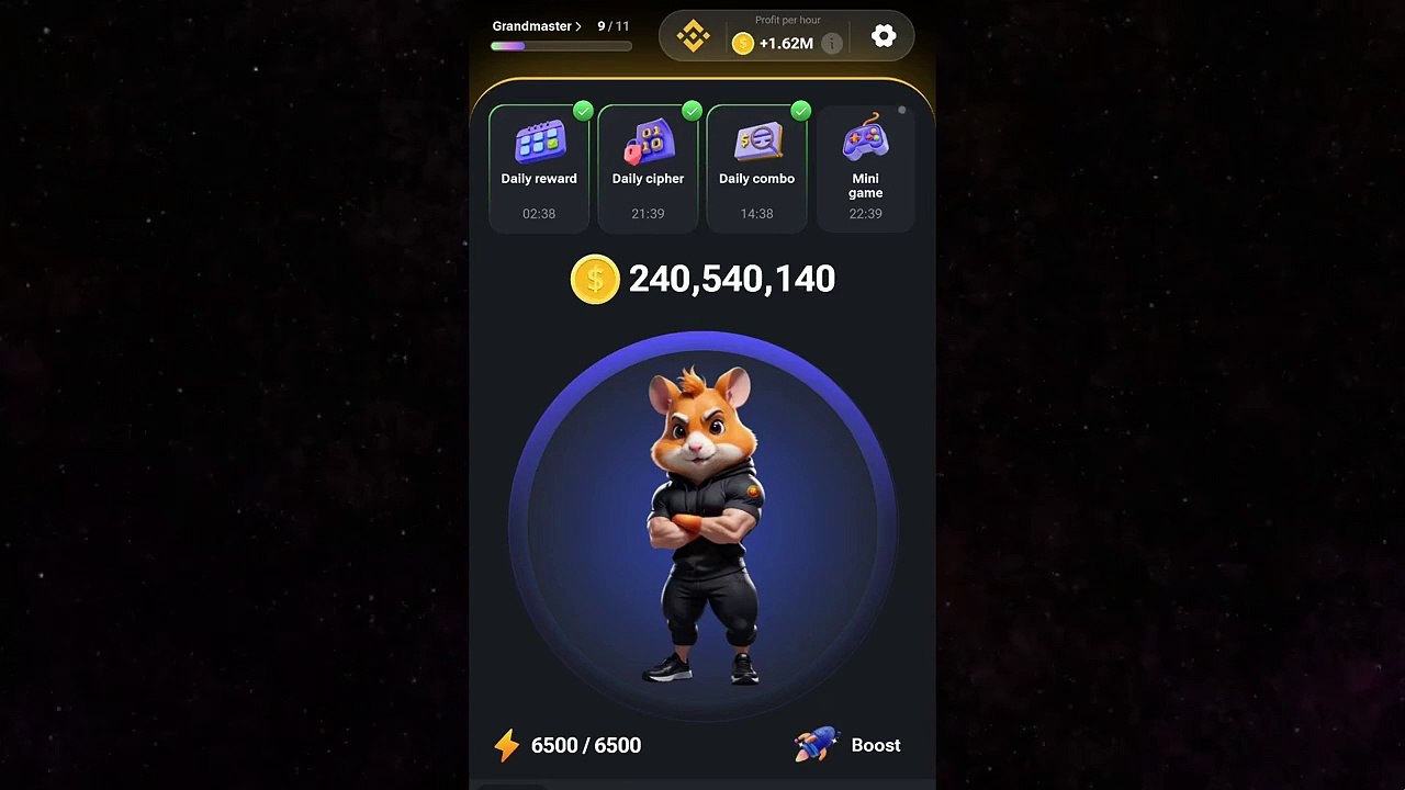 Mini game solved on hamsters