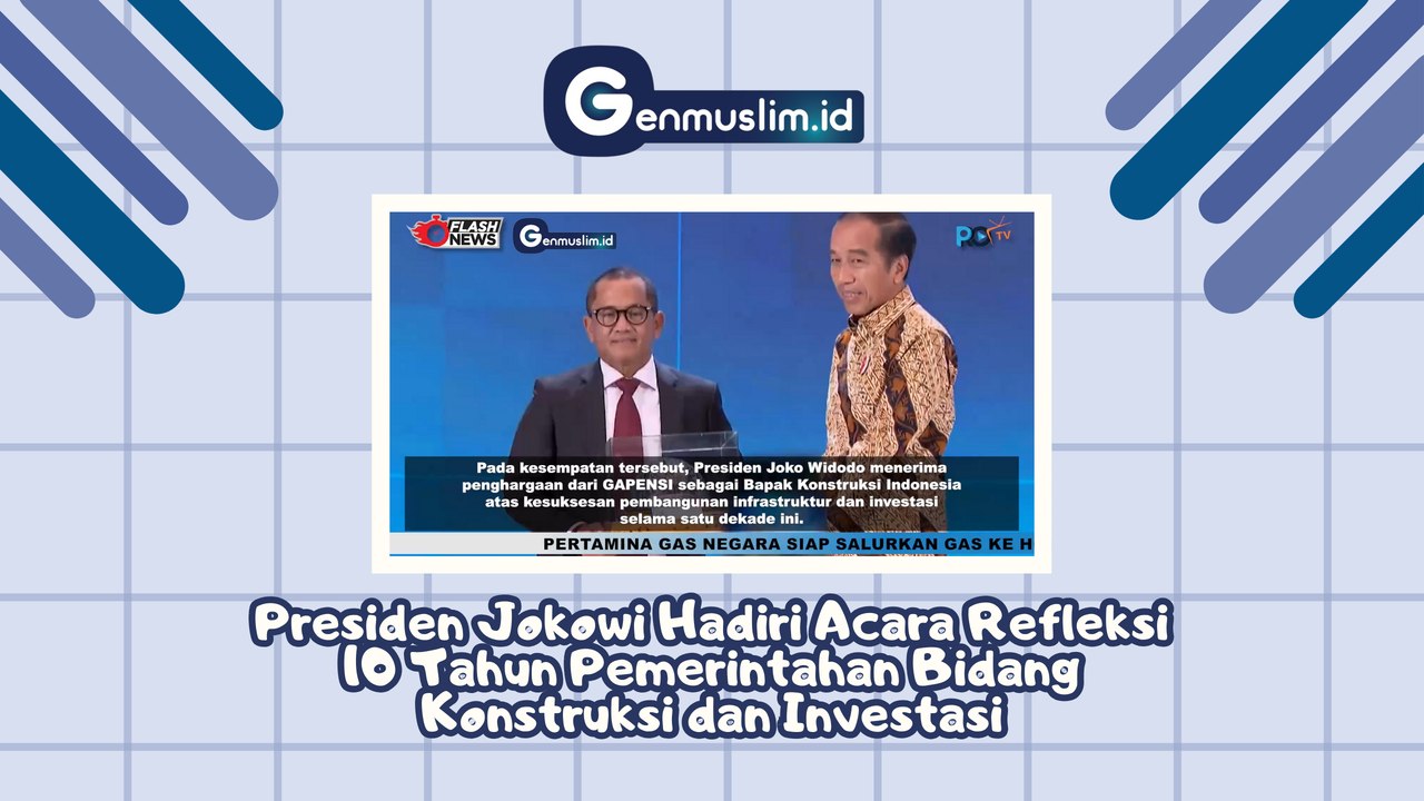 Presiden Jokowi Hadiri Acara Refleksi 10 Tahun Pemerintahan Bidang Konstruksi dan Investasi