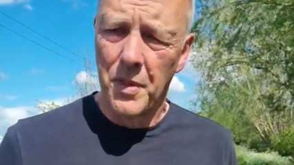 Dandelion prank shows dad’s deep breath ending with the flower in his mouth