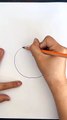 How to draw an apple with one pencil
