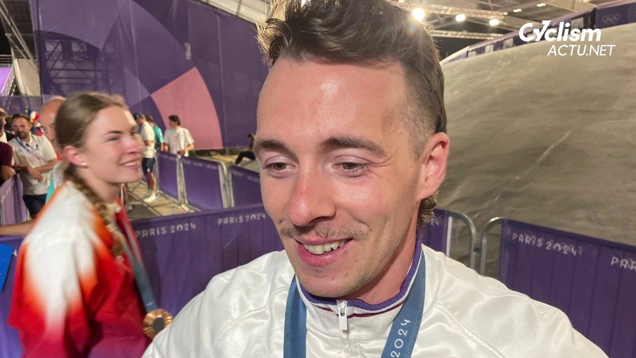 Cyclisme - Paris 2024 - Romain Mahieu, médaillé de bronze du BMX Racing : "Pouvoir partager cette Marseillaise à trois potes..."