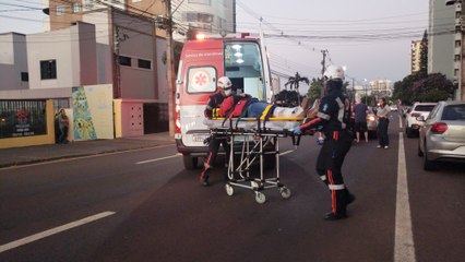 Motociclista fica ferido em acidente na Rua Recife