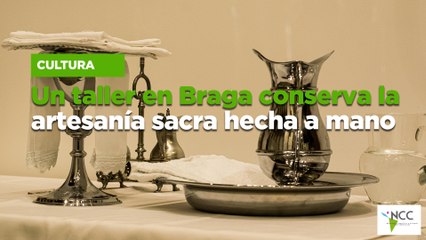 Un taller en Braga conserva la artesanía sacra hecha a mano