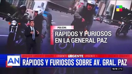  Rápidos y Furiosos sobre avenida General Paz