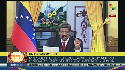 Presidente Maduro realizó un balance de los daños causados por el extremismo