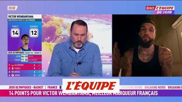 Surclassés par l'Allemagne, les Bleus inquiètent avant les quarts de finale - JO 2024 - Basket