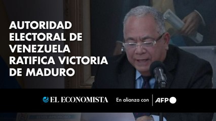 Autoridad electoral de Venezuela ratifica victoria de Maduro