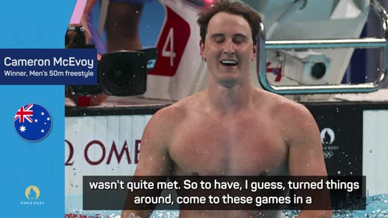 McEvoy feels potential fulfilled after Olympic swimming gold
