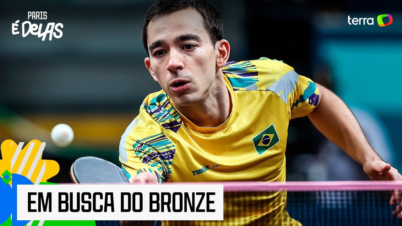 Tênis de mesa: Hugo Calderano perde e agora vai buscar o bronze