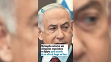 Netanyahu autoriza una delegación negociadora en Egipto para acuerdo de un alto al fuego en Gaza