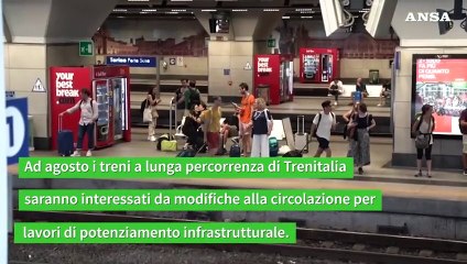 Trenitalia, ad Agosto modifiche alla circolazione