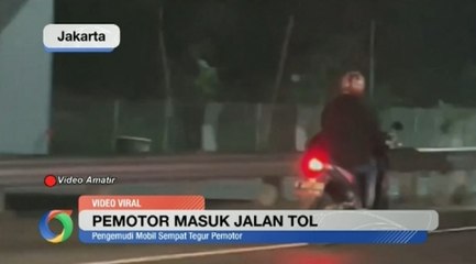 Download Video: Pengendara Motor Nyelonong Masuk Tol Jagorawi