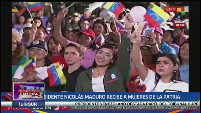 Presidente Nicolás Maduro recibió a las mujeres patriotas en el palacio de Miraflores