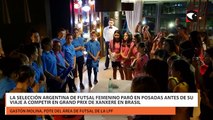 La Selección Argentina de futsal femenino paró en Posadas antes de su viaje a competir en Grand Prix de Xanxere en Brasil