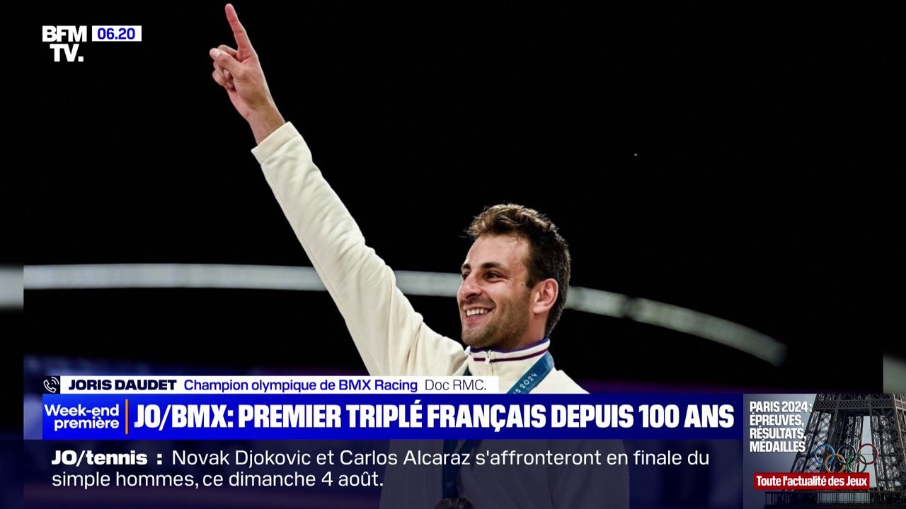 JO 2024: la France réalise le triplé en BMX