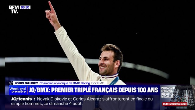 JO 2024: la France réalise le triplé en BMX