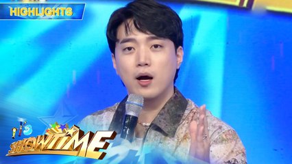 Ryan Bang, nagbigay ng mensahe kay Paola gamit ang wikang Filipino | It’s Showtime