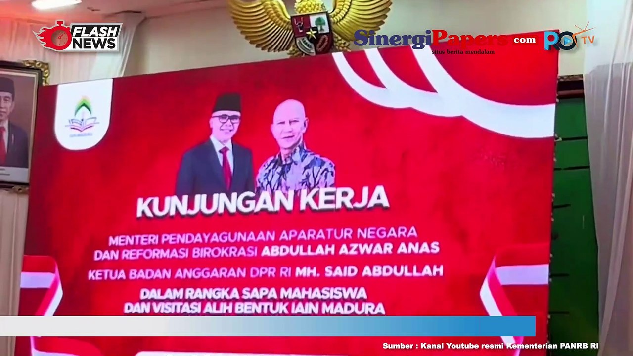 Sambangi IAIN Madura, Menteri Anas: Kembangkan Sistem Pendidikan Islam Untuk Kemajuan Bangsa