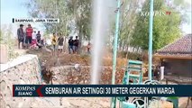 Semburan Air Setinggi 30 Meter di Desa Pandan Madura Hebohkan Warga, Bermula dari Sumur Bor