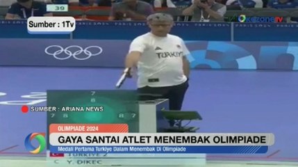 Gaya Nyantai Atlet Tembak Turki Berujung Dapat Perak Olimpiade