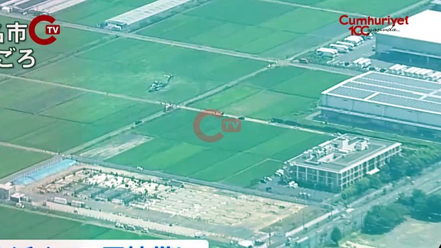 Askeri helikopter pirinç tarlasına acil iniş yaptı