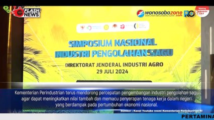 Pacu Ekonomi Rakyat, Indonesia Berpotensi Tumbuhkan Industri Olahan Sagu