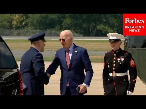 WATCH: President Joe Biden Arrives In Wilmington, Delaware To Spend The Weekend