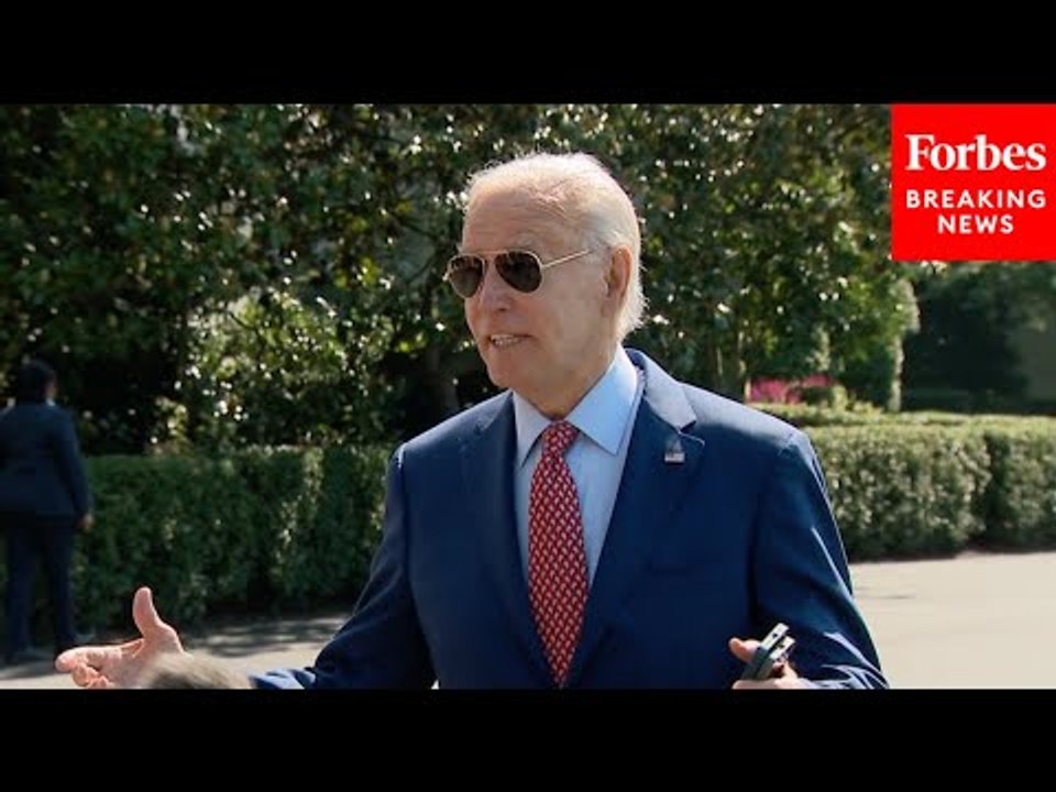 JUST IN: Biden Is Peppered With Reporters' Questions While Departing White House For Delaware