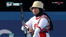 Milli okçumuz Elif Berra Gökkır, olimpiyatlarda çeyrek finalde!