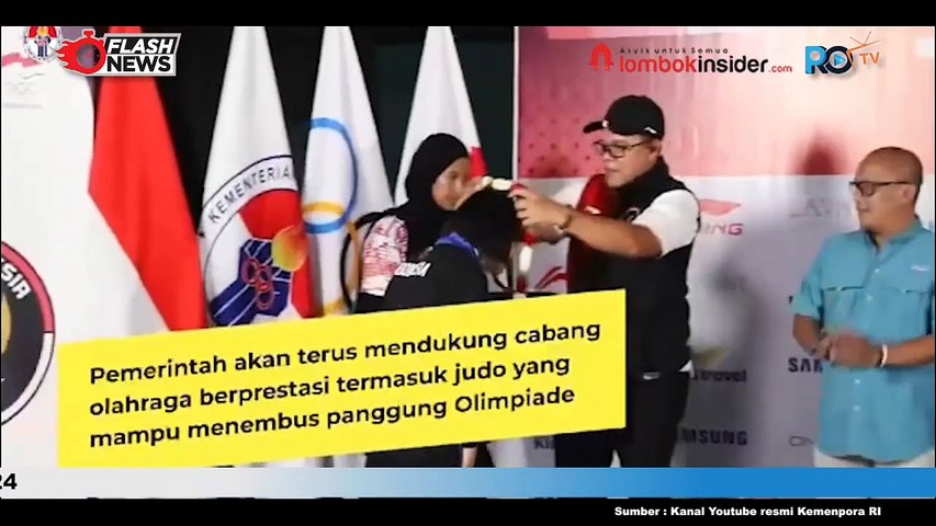 KEMENPORA JEMPUT KEPULANGAN KONTINGEN JUDO Indonesia Dari OLIMPIADE PARIS 2024