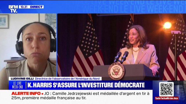 Présidentielle américaine/intentions de vote: Kamala Harris enregistre des scores meilleurs que ceux enregistrés par Joe Biden , décrypte Ludivine Gilli (directrice de l'observatoire de l'Amérique du Nord)