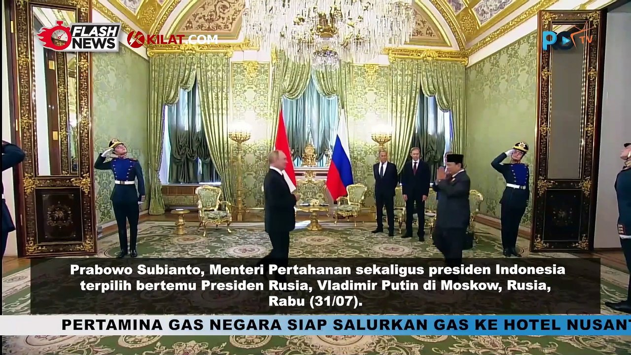 Temui Vladimir Putin, Prabowo Sampaikan Bahasan Kerjasama Antar Dua Negara di Berbagai Bidang