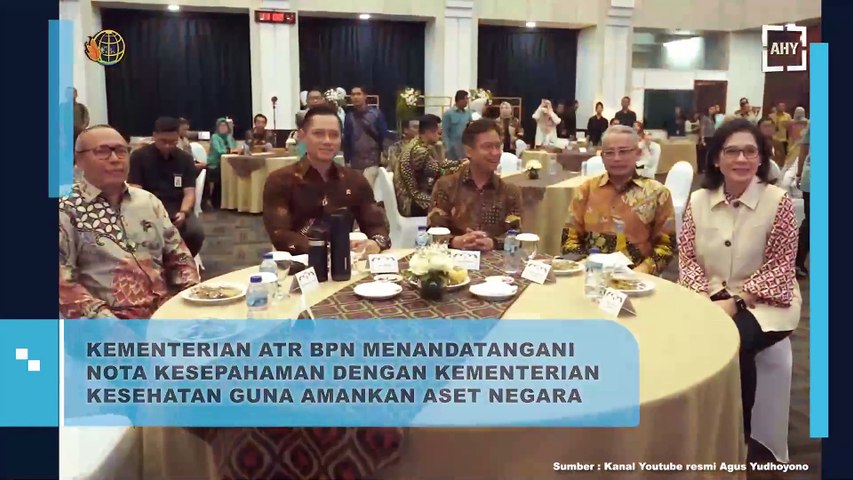 Kementerian ATR BPN Menandatangani Nota Kesepahaman dengan Kementerian Kesehatan Guna Amankan Aset Negara