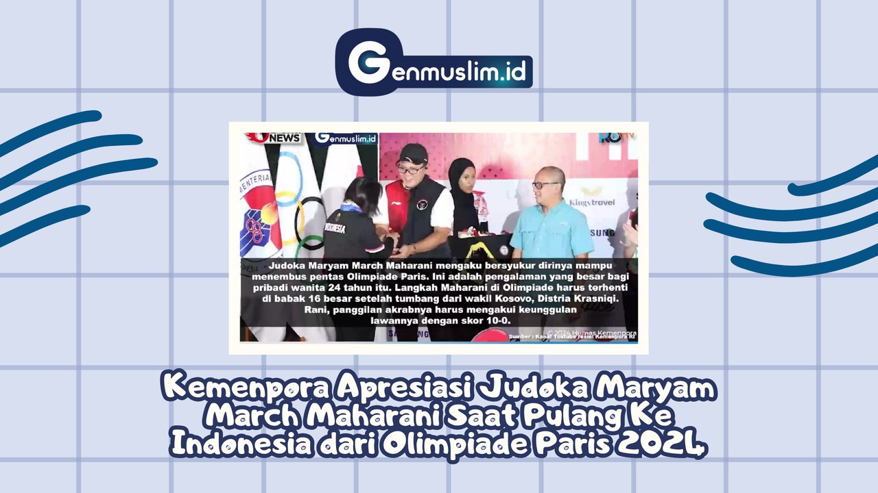 KEMENPORA Apresiasi Judoka Maryam March Maharani saat Pulang ke Indonesia dari Olimpiade Paris 2024