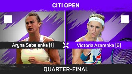 Sabalenka reaches first Citi Open semi-final